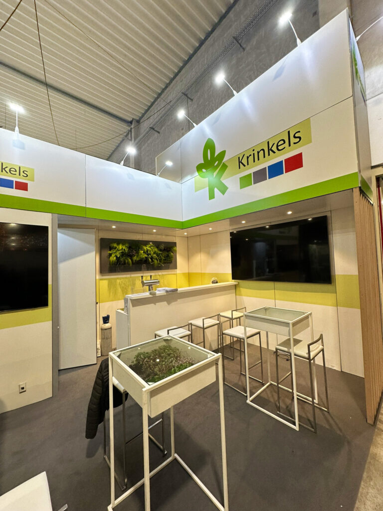Stand réutilisable Municipalia Krinkels avec borne interactive